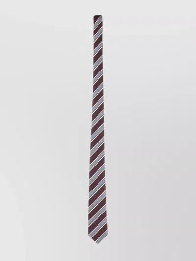Valentino Garavani Slim Striped Pointed Tip Tie In Multi