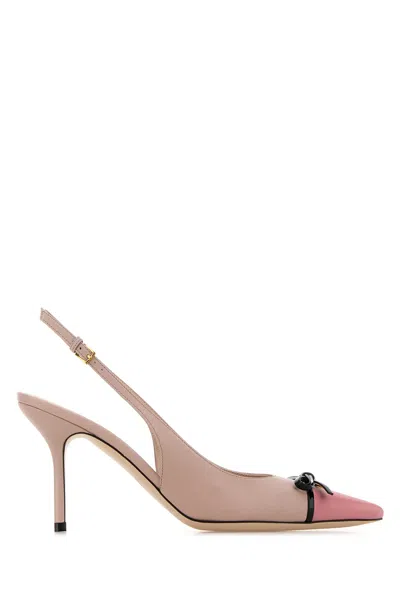 VALENTINO GARAVANI VALENTINO GARAVANI PINK LEATHER VLOGO PUMPS