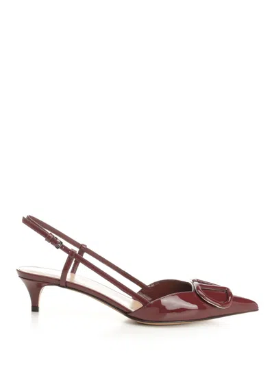 Valentino Garavani Sling Back | Vlogo Signature | T. 40 | Vernice/leather Logo Pumps Black