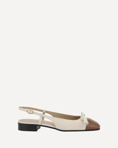 Valentino Garavani Slingback Ballerinas In Beige