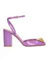 Valentino Garavani Woman Pumps Light Purple Size 7 Soft Leather In Purple