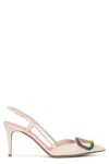 Valentino Slingback In Leather In Multi