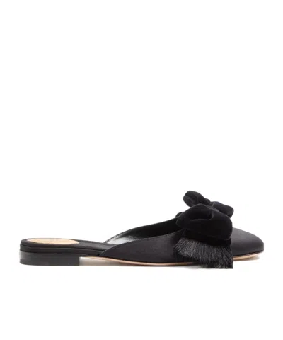 Valentino Garavani Slingback Mules In Black