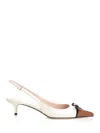 Valentino Slingback-pumps Bepointy 45 Aus Leder In Multicolor