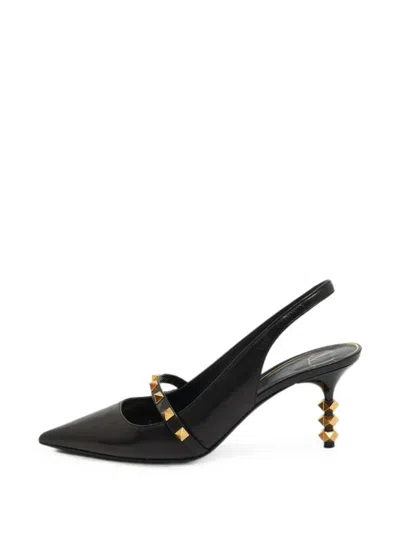 Pre-owned Valentino Garavani Slingback Pumps In Black