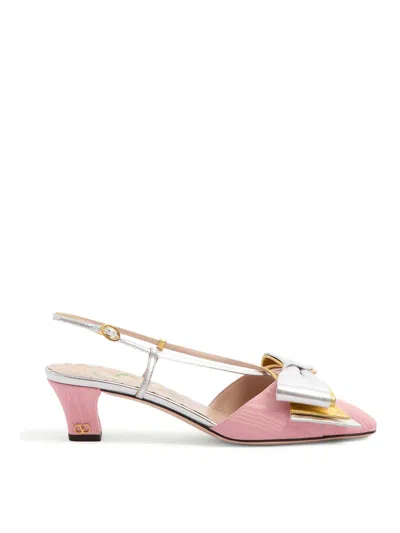 Valentino Garavani Slingback Pumps In Color Carne Y Neutral