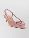 Valentino Slingback Pumps Vlogo Signature Pointed Toe In Pink