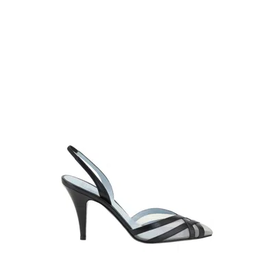 Valentino Garavani Black Leather High Heel Pumps