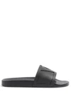 Valentino Garavani Black Sandals With Vlogo Detail On The Front In Tech Fabric Man