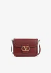 Valentino Womens Brick Ruby 9to5 Small Leather Shoulder Bag In Red