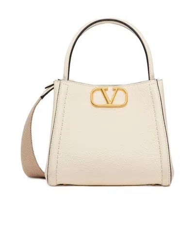 VALENTINO GARAVANI VALENTINO ALLTIME LOGO PLAQUE TOP HANDLE BAG