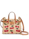 VALENTINO GARAVANI SMALL ANTIBES CHERRY-MOTIF TOTE BAG