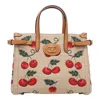 Valentino Antibes Small Leather-trimmed Embroidered Raffia Tote In Beige