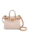 Valentino Small Antibes Canvas Top Handle Bag In Beige