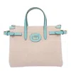 Valentino Antibes Canvas And Karung Shopping Tote Bag In Beige