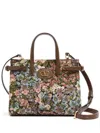 Valentino Antibes Small Floral Jacquard Tote Bag In Multi