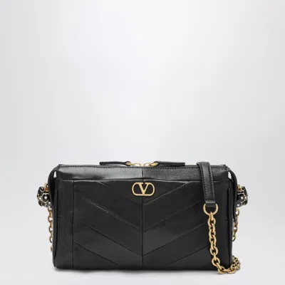 Valentino Garavani Small Black Panthea Crossbody Bag