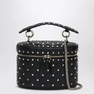 VALENTINO GARAVANI SMALL BLACK ROCKSTUD BUCKET BAG