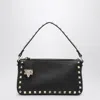 VALENTINO GARAVANI SMALL BLACK ROCKSTUD SHOULDER BAG