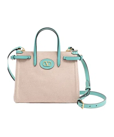 Valentino Garavani Small Carong Shoulder Bag In Nude
