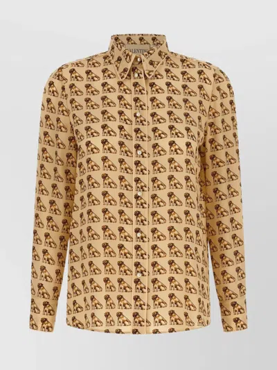 VALENTINO SMALL CHARLES ANIMAL PRINT SHIRT