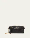 Valentino Garavani Panthea Small Shoulder In Nappa Leather With Chevron Pattern Bags In Black