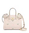 Valentino Small Cotton-linen Antibes Tote Bag In Pink