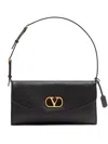 Valentino Small Devain Vlogo-signature Shoulder Bag In Black