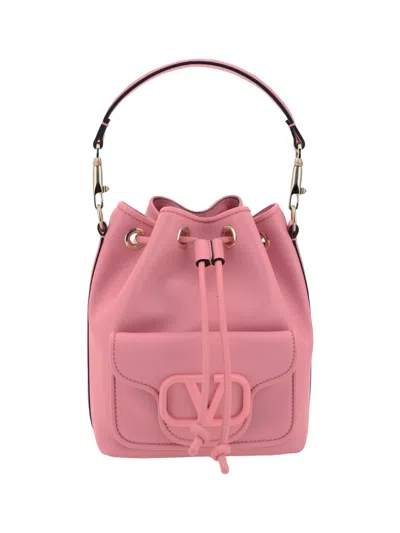 Valentino Garavani Small Drawstring Bag In Pink