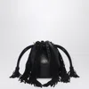 Valentino Vlogo Plaque Fringed Shoulder Bag