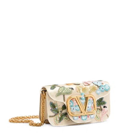 Valentino Garavani Small Embellished Locò Shoulder Bag