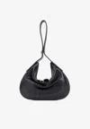 Valentino Black Leather Go-hobo Small Leather Bag In Black
