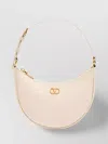 Valentino Small Hobo Bag Vlogo Signature Calf Leather In Neutral