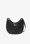 Valentino Small Hoboho Nappa Leather Shoulder Bag In Black