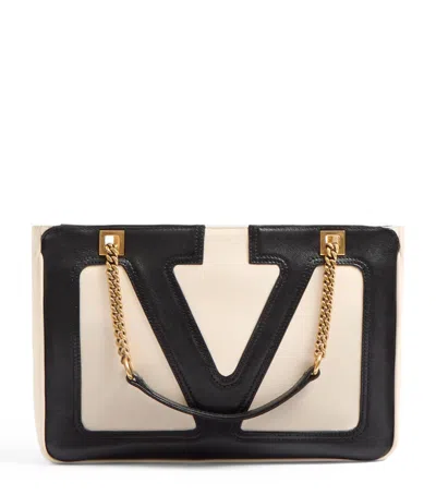 VALENTINO GARAVANI SMALL LAMBSKIN VIVA SUPERSTAR TOTE BAG
