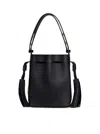 Valentino Adjustable Handle Shoulder Bag Tassel Detail In Black