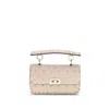 Valentino Small Leather Rockstud Spike Handbag In Black
