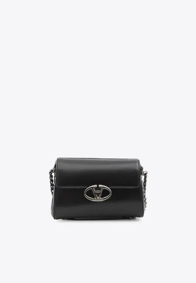 Valentino Garavani Small Leather Shoulder Bag In Black