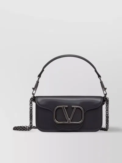 Valentino Garavani Small Leather Shoulder Bag With Chain-link Strap