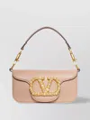 Valentino Small Leather Shoulder Bag With Crystal And Pearl Embellishments