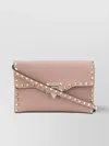 Valentino Small Leather Shoulder Bag With Rockstud Detailing