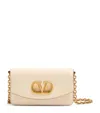 Valentino Garavani Garavani Vain Clutch Bag In Shiny Calfskin Woman Butter Uni In Neutral