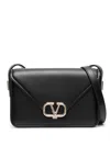 Valentino Small Letter Bag Shoulder Bag In Black