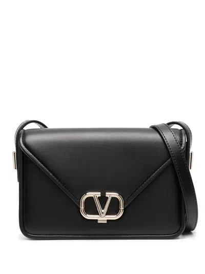 Valentino Garavani Small Letter Bag Shoulder Bag In Black