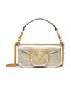 Valentino Small Leather Locò Shoulder Bag In Nude