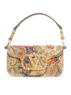 Valentino Loco Small Vlogo Paisley Embellished Shoulder Bag In Multi