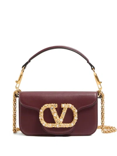 Valentino Garavani Small Locò Shoulder Bag In Red