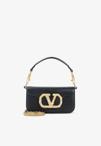 Valentino Garavani Small Locò Shoulder Bag In Black