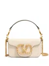Valentino Small Locò Shoulder Bag In Neutral