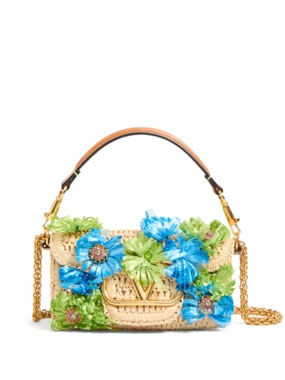 Valentino Garavani Small Locò Shoulder Bag In Neutrals